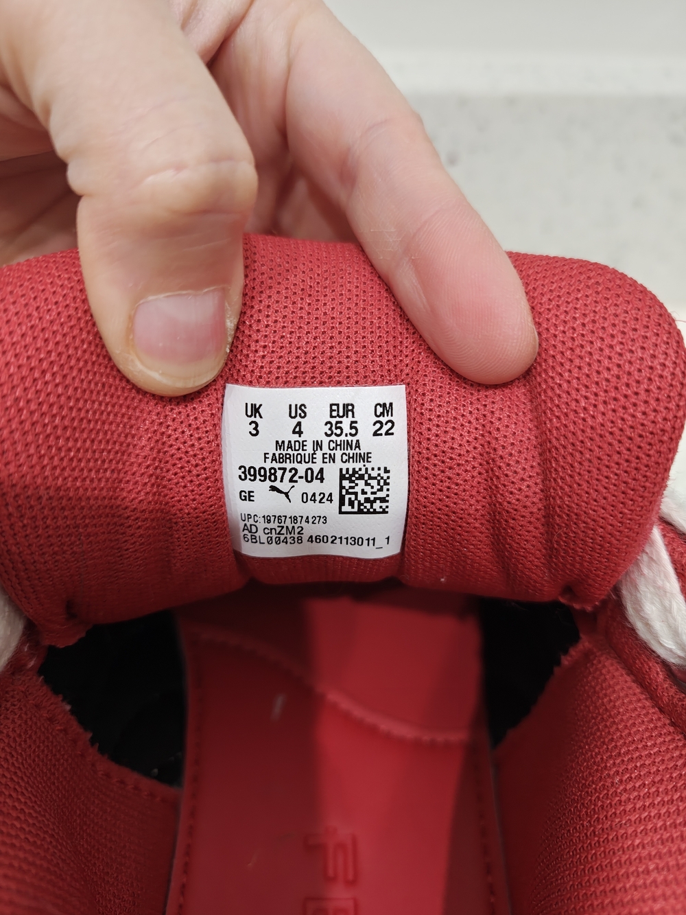 Puma X Fenty Size 4 Womens Red The Creeper Phatty Corduroy Sneakers - Picture 6 of 10